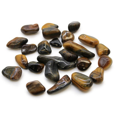 Small African Tumble Stones Tigers Eye Varigated