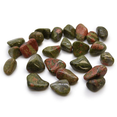 Small African Tumble Stones Unakite from B&Q