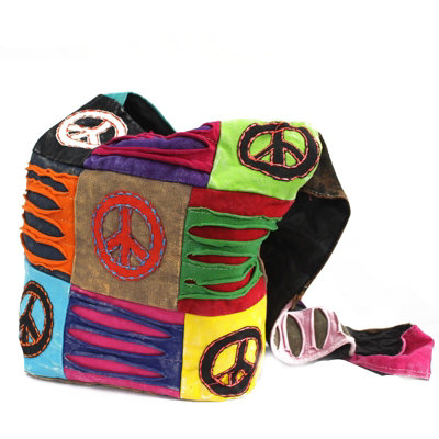 Ethnic Sling Bag Sand / Peace Multicolor from B&Q