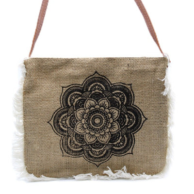 Fab Fringe Bag With Mandela Print Design from B&Q