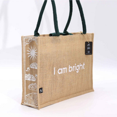 Hop Hare Jute Big Bag I Am Bright from B&Q