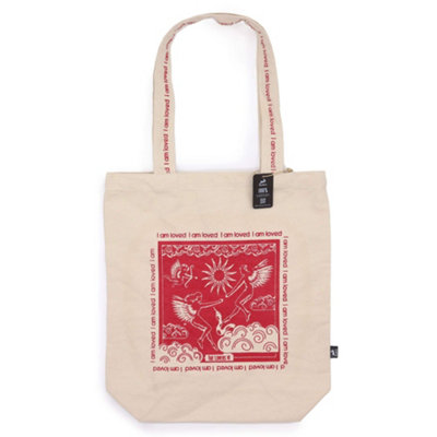 I Am Loved Hop Hare Affirmation Tote Bag from B&Q