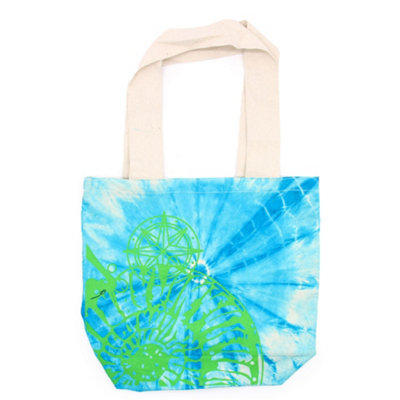  - Sea Shell Handle Tye Dye Cotton Bag