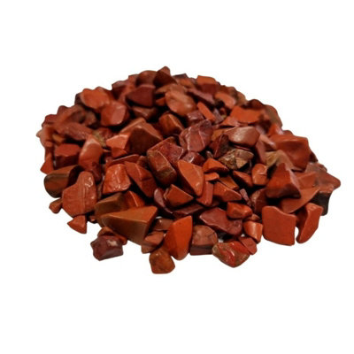 Jasper Gemstone Chips Bulk Maroom from B&Q