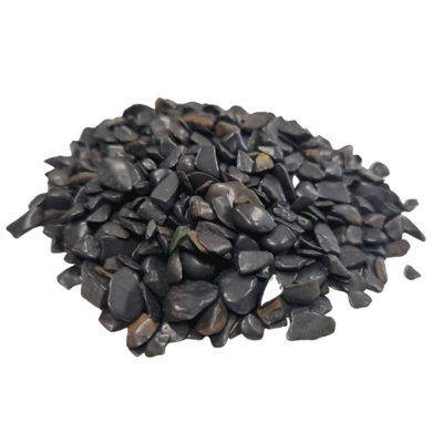 Black Tourmaline Gemstone Chips Bulk from B&Q