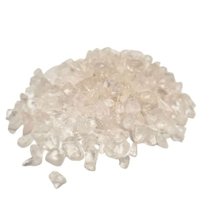 Clear Quartz Gemstone Chips Bulk from B&Q