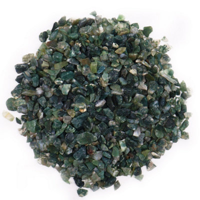 Moss Agate Gemstone Chips Bulk from B&Q