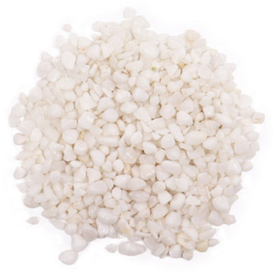 White Quartz Gemstone Chips Bulk from B&Q
