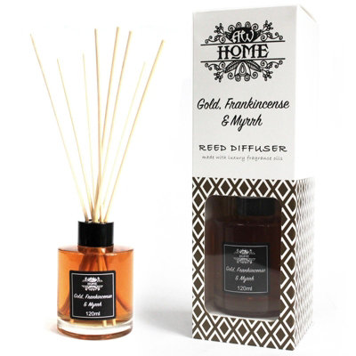 120Ml Reed Diffuser GoldFrankincense & Myrrh from B&Q