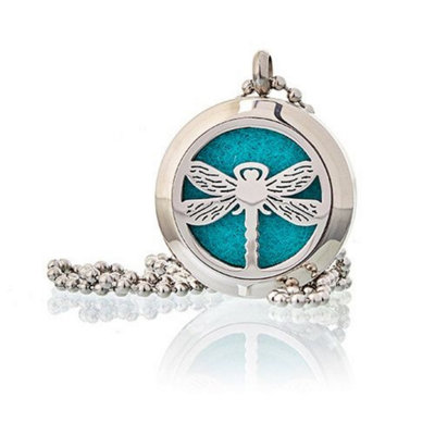 Aromatherapy Diffuser NecklaceDragonfly 25mmReusable Color Pads from B&Q
