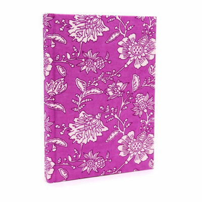 Antique Fuchsia Cotton Bound Notebook 20X15Cm96 Pages from B&Q