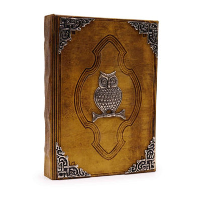 Heafty Coffee Tan Owl Journal With Deckle Edges200 Pages from B&Q