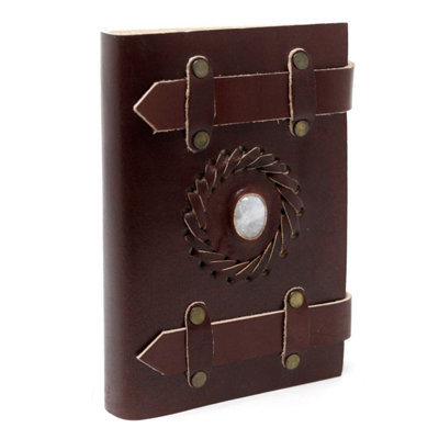 Leather Moonstone Notebook With Belts6X4" Journal & Sketchbook from B&Q