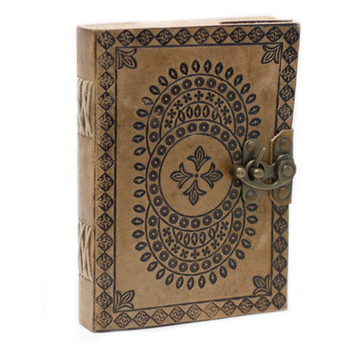 Blue Leather Mandala Notebook7X5" Journal & Sketchbook from B&Q