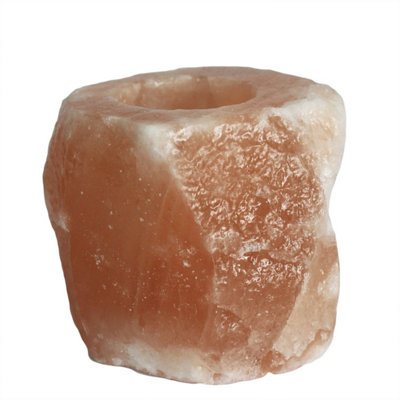 Natural Himalayan Salt Candle HolderUnique Crystal Air Purifier from B&Q