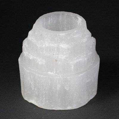 Selenite Mountain Top Candle Holder8CmHealing Crystal Decor from B&Q