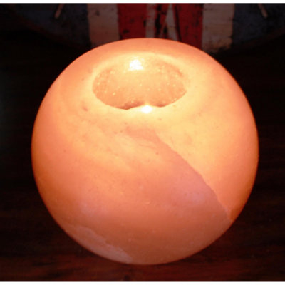 Himalayan Salt Candle HolderNatural Air Purifier & Unique Decor from B&Q