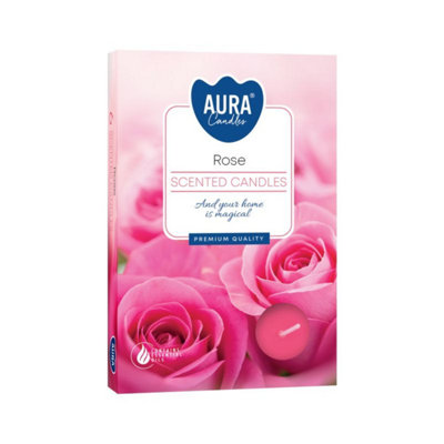 Set Of 6 Rose Scented Tealights For Romantic & Relaxing Ambiance from B&Q