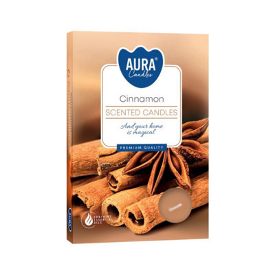 Set Of 6 Cinnamon Scented Tealights For Cozy Ambiance from B&Q