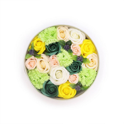  - Spring Soap Flower Gift BoxYellow & Green Celebration