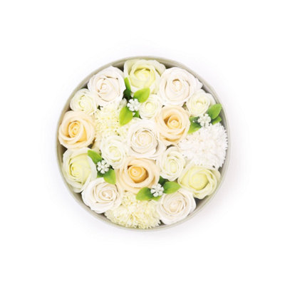  - Wedding Blessings Soap Flowers Gift BoxWhite & Ivory
