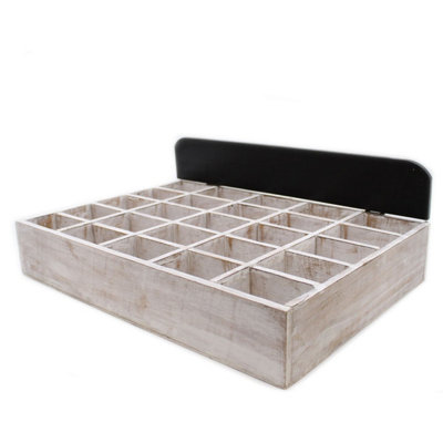 Handmade Wooden Box Tray Display For Home & Retail Use from B&Q