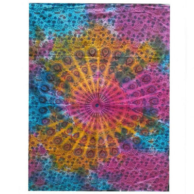 Elegant Cotton Mandala Wall ArtVibrant Indian-Inspired Decor from B&Q