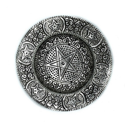 Polished Aluminium Pentagram Incense Holder11.5Cm Modern Decor from B&Q