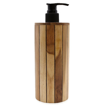 Natural Java Teakwood Soap Dispenser from B&Q