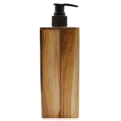 Natural Java Teakwood Soap DispenserReusableDurable & Elegant from B&Q