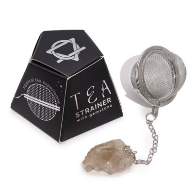 Raw Smoky Quartz Crystal Tea StrainerUnique Gemstone Infuser from B&Q