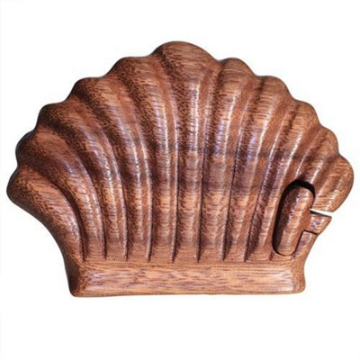 Bali Magic Shell Puzzle BoxHandcrafted Wooden Gift Hideaway from B&Q