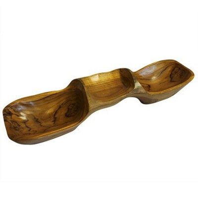 Handcrafted Teak Root Pyramid BowlsUnique Natural Art50Cm from B&Q