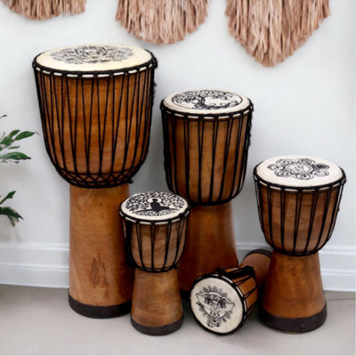 Chakra Wide Top Djembe Drum17Cm Spiritually Inspired Percussion from B&Q