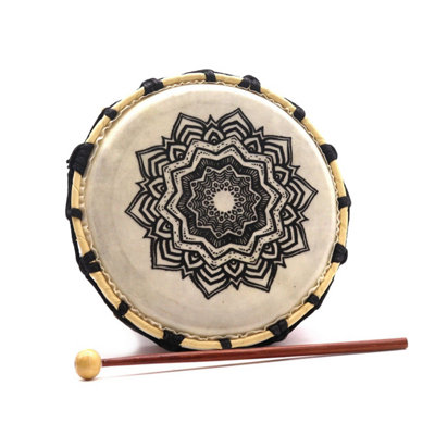 Mandala Shamanic Drum 20CmSpiritual Meditation Rhythm Instrument from B&Q