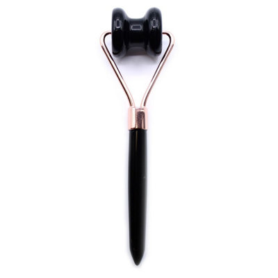  - Black Obsidian Gemstone Jawline Roller55-65G15Cm Facial Massager