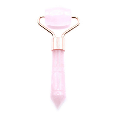  - Rose Quartz Gemstone Mini Roller30-34G Facial Massage Tool