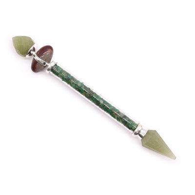 Shiva Lingam Magic Wand In Green Aventurine For Happiness & Positivity from B&Q