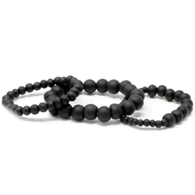 B&Q Blackwood Beads Bracelet - Unisex, Adjustable, Stylish Jewelry