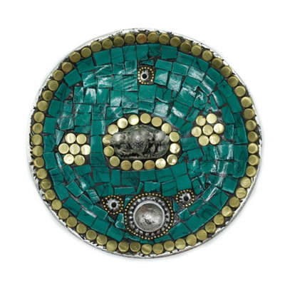 Ganesha Tibetan Decor Cone & Stick Incense HolderHandcrafted Mosaic from B&Q