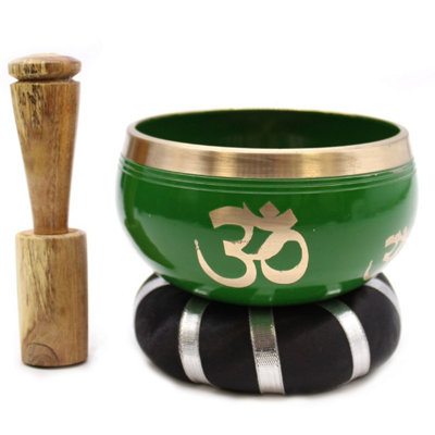 Tree Of Life Green Singing Bowl Set10.7Cm Meditation & Healing Bowl from B&Q