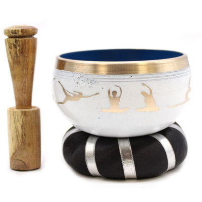 Yoga Singing Bowl SetWhite/blue10.7CmMeditation & Sound Therapy from B&Q