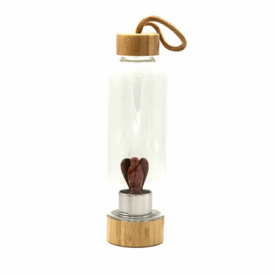 Crystal Infused Red Jasper Angel Water BottleDurable & Vibrant from B&Q