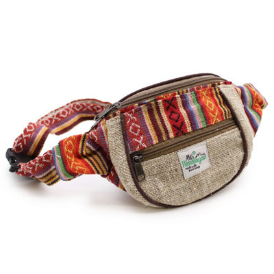 Hemp & Cotton Bum Bag From KathmanduStylishDurable & Adjustable from B&Q