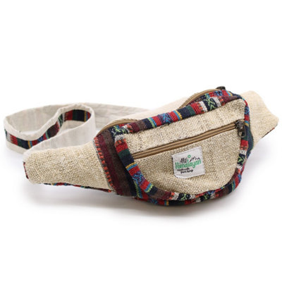  - Eco-Friendly Hemp & Cotton Bum BagHandmade In Kathmandu