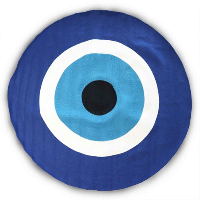 Cotton Rope Evil Eye RugDurableDecorative Home Accent (150Cm) from B&Q