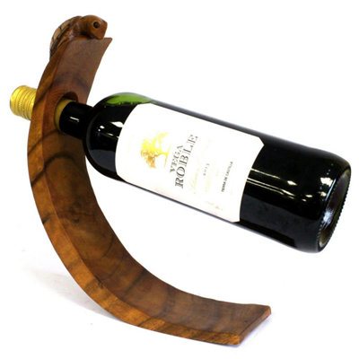  - Balance Wine HolderTurtleHandmade Wooden Gift For Wine & Olive Oil