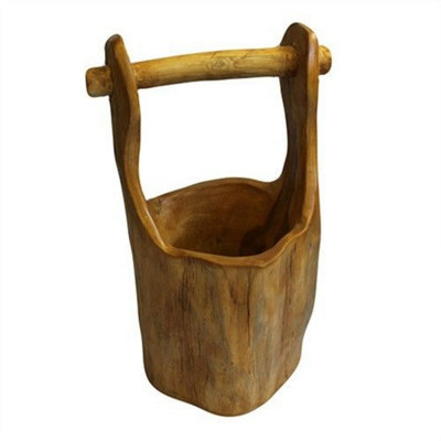 Handcrafted Teak Root BowlUnique Natural Art28Cm Display & Food Use from B&Q