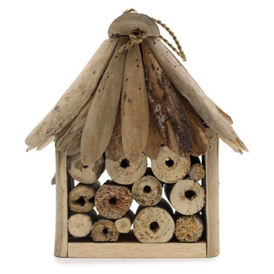 Handcrafted Driftwood Bee & Insect HabitatGarden Wildlife Support from B&Q