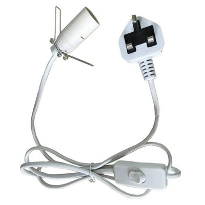 Kdmd Unisex White Uk Fitting Cable - Durable, Safe Electrical Connection - Image 2
